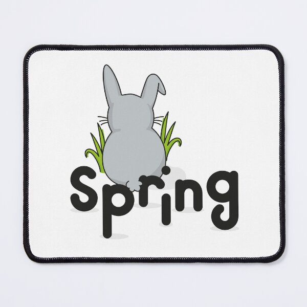 Item preview, Spring bunny eating grass designed and sold by WalkWiseDesign.