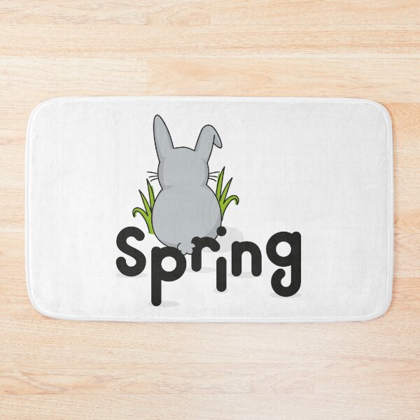 Item preview, Spring bunny eating grass designed and sold by WalkWiseDesign.