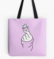 Nettes Herz ~ Pastell Lila Tote Bag