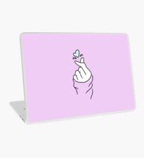 Nettes Herz ~ Pastell Lila Laptop Folie