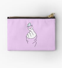 Cute Heart~ Pastel Purple Zipper Pouch