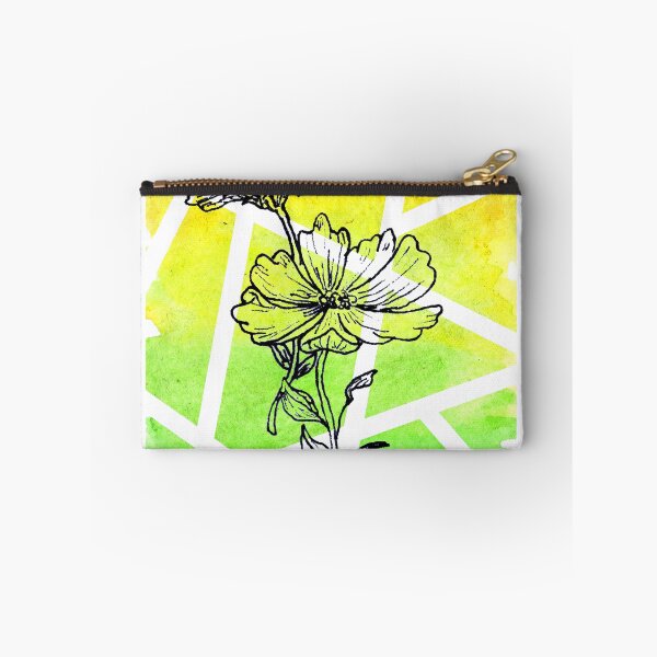 Item preview, Black Ink Flowers on Bright Watercolor Background  designed and sold by Aithlin123.