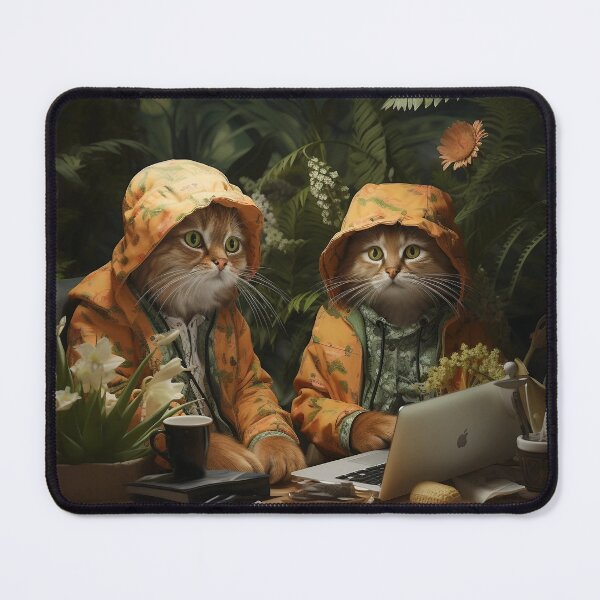 Item preview, Cats Bird Watching Art designed and sold by Obsidian Ink by Wilshire.