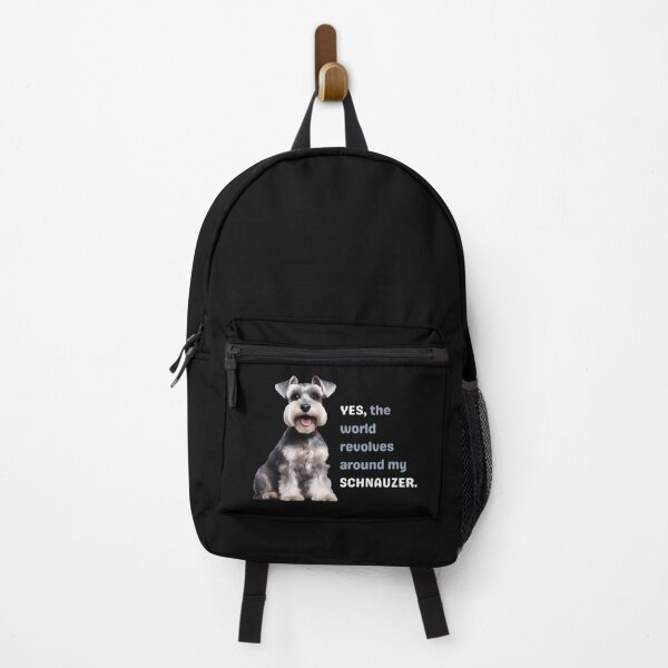 Item preview, yes, the world revolves around my schnauzer. designed and sold by SyTcreations.