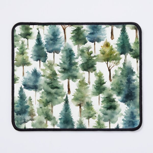 Item preview, Watercolor Pine Forest  designed and sold by CharmStudio.