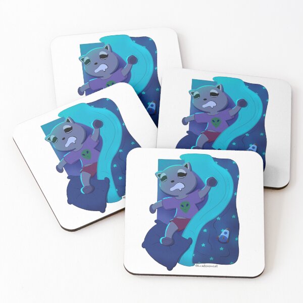 Item preview, Sleepy Time Raccoon in Bed designed and sold by izatoonist.