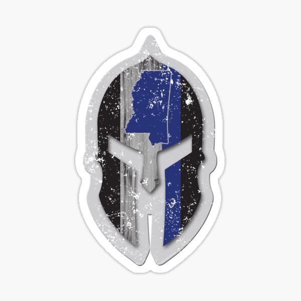 Artikel-Vorschau von Mississippi Highway Patrol Shirt dünne blaue Linie Spartan Helm, designt und verkauft von shoppzee.