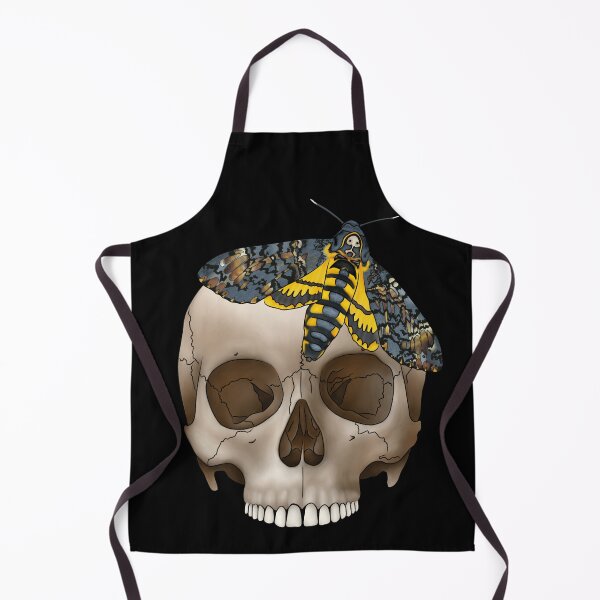 Item preview, Human Skull with Death's Head Hawkmoth designed and sold by Moon Dog Art.