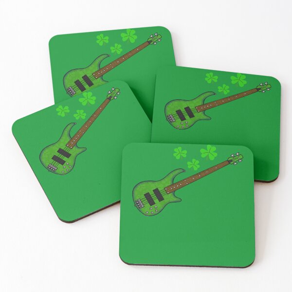 Artikelvorschau, Bassgitarre, St. Patrick's Day, Bassist, irischer Musiker entworfen und verkauft von doodlerob.