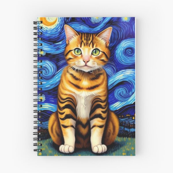 Item preview, Cute Cat Van Goh Starry Night designed and sold by TheDarkWardrobe.