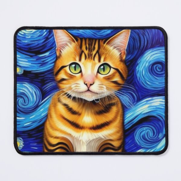 Item preview, Cute Cat Van Goh Starry Night designed and sold by TheDarkWardrobe.