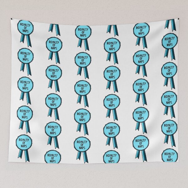 Item preview, Royal Lover Of Naps Ribbon Blue designed and sold by CJ Vanderbeek.