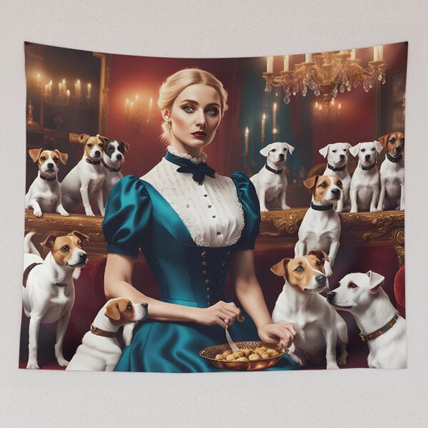 Item preview, Lady with dogs in the Victorian era designed and sold by Andremus.