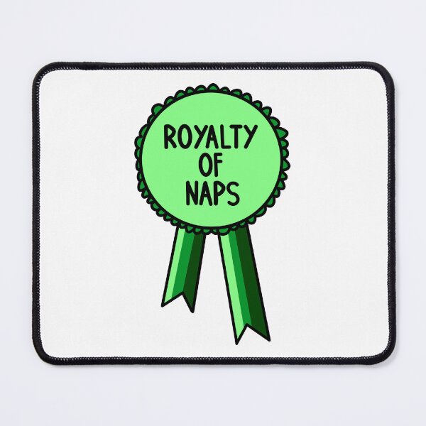Item preview, Royal Lover Of Naps Ribbon Green designed and sold by CJ Vanderbeek.