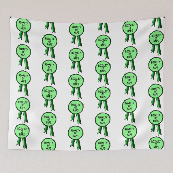 Item preview, Royal Lover Of Naps Ribbon Green designed and sold by CJ Vanderbeek.