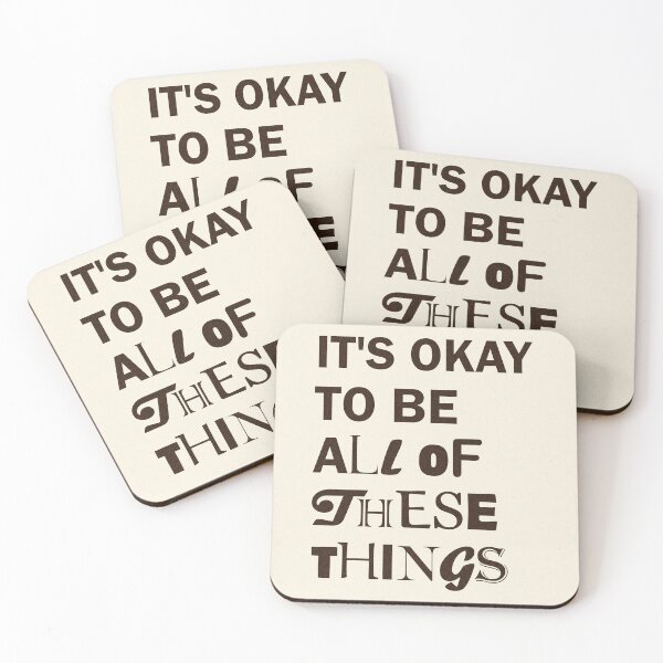 Item preview, It's Okay to Be All of These Things - Motivating Vintage Design designed and sold by Zooone.