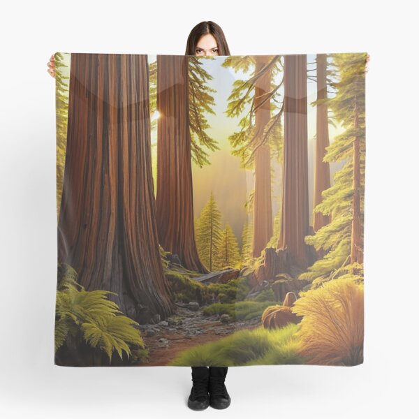Item preview, Redwood Forest Northen California - Golden Sunlight Through Trees and Rocky Path designed and sold by Loving Nature Gifts.