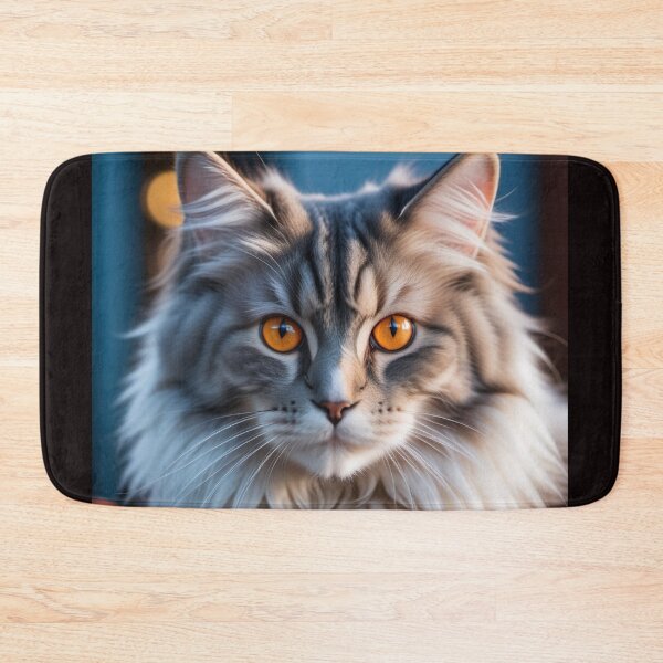 Item preview, Fluffy cute norwegian cat designed and sold by Grzegorz Majerski.