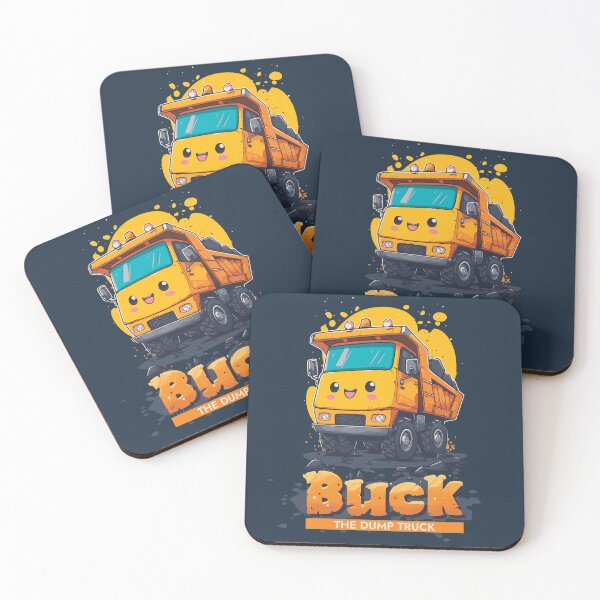 Item preview, Buck The Friendly Dump Truck - Kids' Whimsical Vehicle Art designed and sold by Sir Meow Meow.