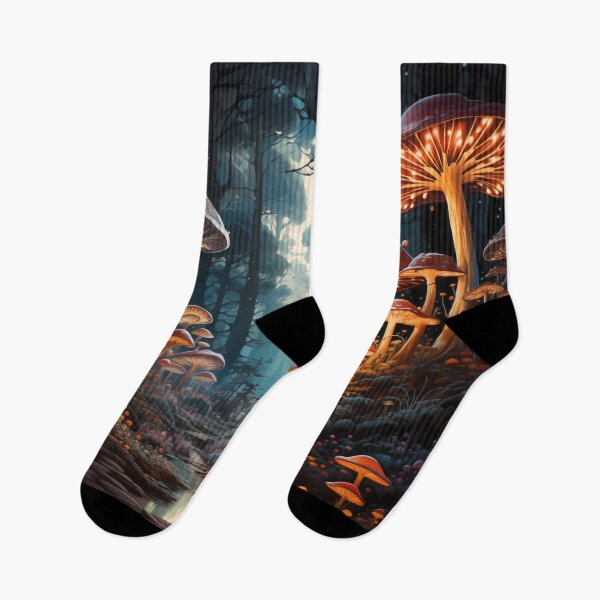 Item preview, Mystic Mycelium: A Psychedelic Mushroom Forest Journey designed and sold by LivingArtClips.