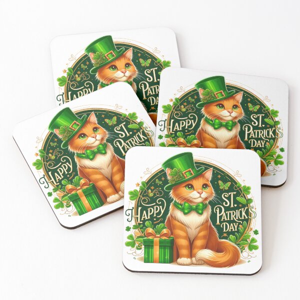 Item preview, Happy St. Patrick's Day - Cat of Luck designed and sold by Tomasz C.