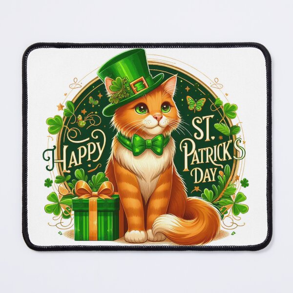 Item preview, Happy St. Patrick's Day - Cat of Luck designed and sold by Tomasz C.