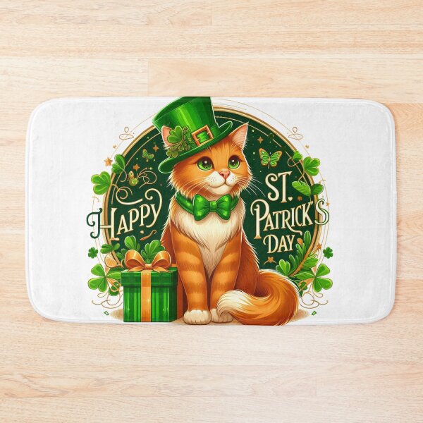 Item preview, Happy St. Patrick's Day - Cat of Luck designed and sold by Tomasz C.