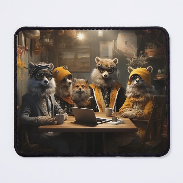 Item preview, Fox's At Meeting Art designed and sold by Obsidian Ink by Wilshire.