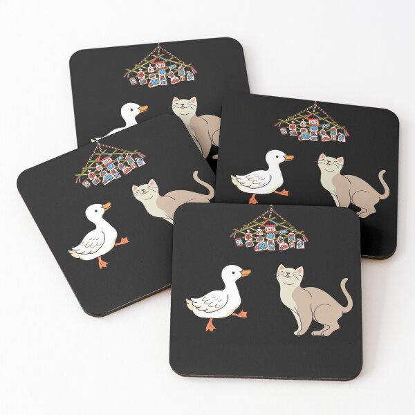 Item preview, Cute cat and a duck designed and sold by trends day⭐⭐⭐⭐⭐.