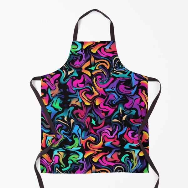 Item preview, Fantasy pattern abstract blue yellow red black green lines surfaces designed and sold by G-M-Designs.