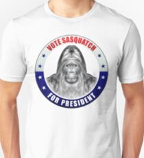 Sasquatch For President Slim Fit T-Shirt