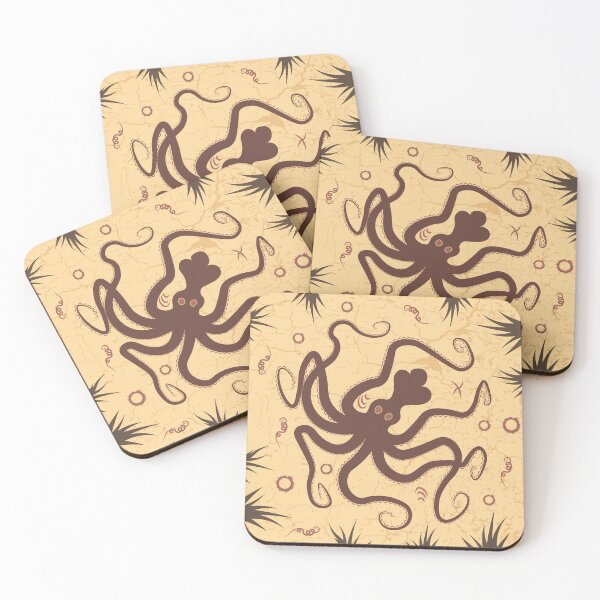Item preview, Minoan Octopus Pattern designed and sold by Aeterna Prints.