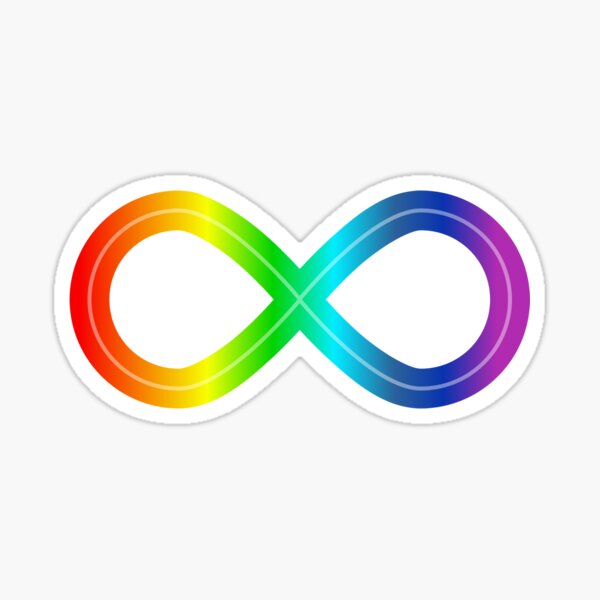 Item preview, Autism Infinity Symbol Rainbow designed and sold by AnnSign.