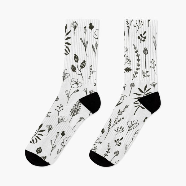 Item preview, leaves and flowers set, graphic drawing of plants designed and sold by GorXena.