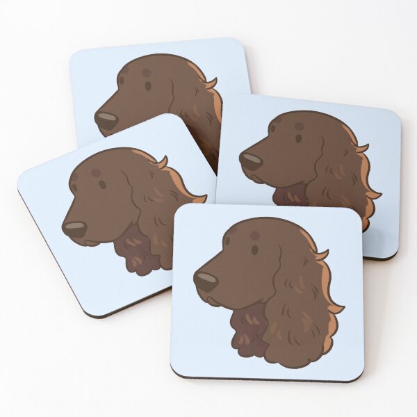 Item preview, Cute field spaniel dog art designed and sold by Yaragold.