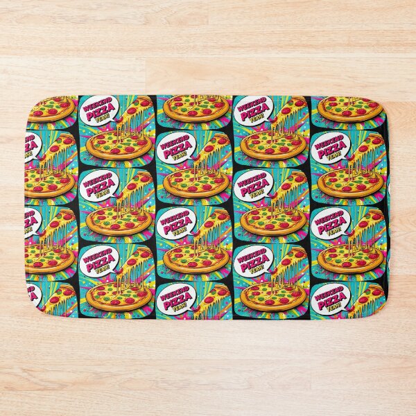 Item preview, A Colorful, Delicious Weekend Pizza in Red, Yellow, Orange, & Green designed and sold by SplashTastic.