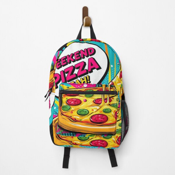 Item preview, A Colorful, Delicious Weekend Pizza in Red, Yellow, Orange, & Green designed and sold by SplashTastic.