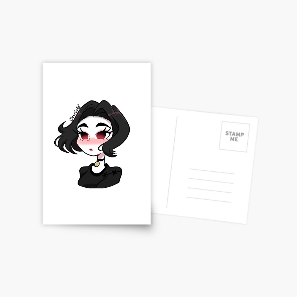 Wojak doomer goth girl meme Postcard