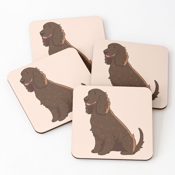 Item preview, Cute field spaniel dog art designed and sold by Yaragold.