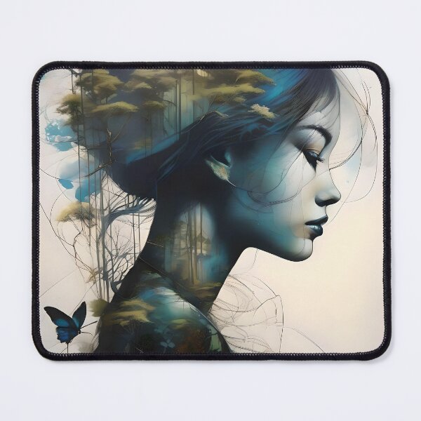 Item preview, mysterious silhouette forest woman  designed and sold by Artful Dreams.