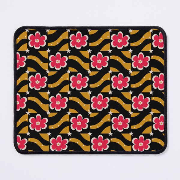 Item preview, Mid Century Floral Square Pattern, Retro Elegance designed and sold by Clara Fruggeri.