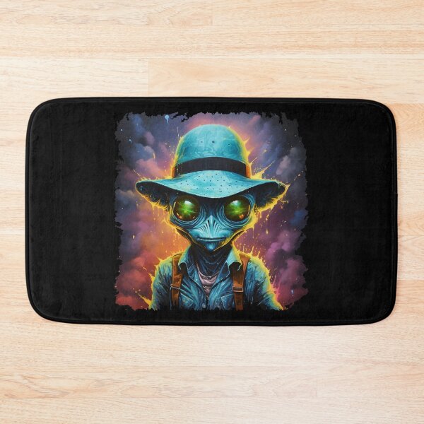 Item preview, Alien Portrait Farmer, Extraterrestrial Creature, Gift Farmer designed and sold by Andrea-Design.
