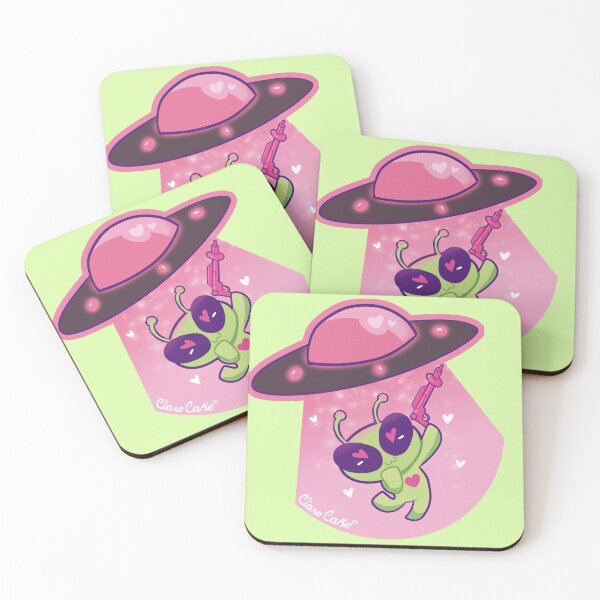 Item preview, Alien OVNI rosado tierno Historia de Aliens sin título designed and sold by CiaroCake.