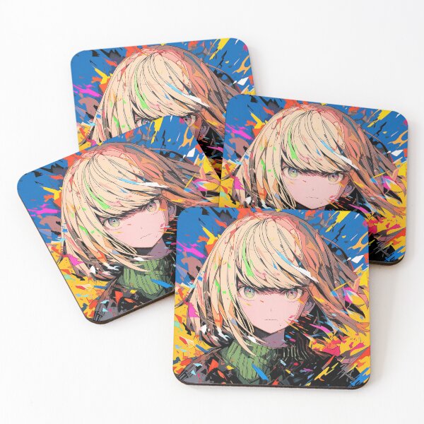 Item preview, Abstract Splatter Art Anime Girl designed and sold by bubblegoth.