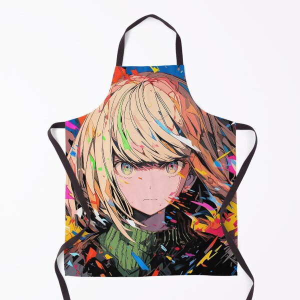 Item preview, Abstract Splatter Art Anime Girl designed and sold by bubblegoth.