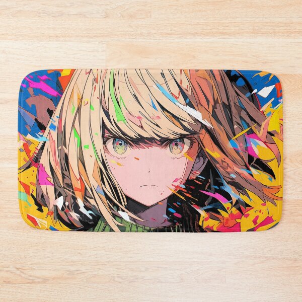 Item preview, Abstract Splatter Art Anime Girl designed and sold by bubblegoth.
