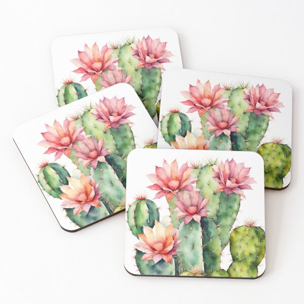Aperçu de l'œuvre Aquarelle Floral Cactus Art - Beauté du Désert créée et vendue par GracelynArt.