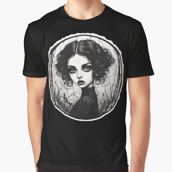 Item preview, Strange goth girl portrait designed and sold by matildelestrang.
