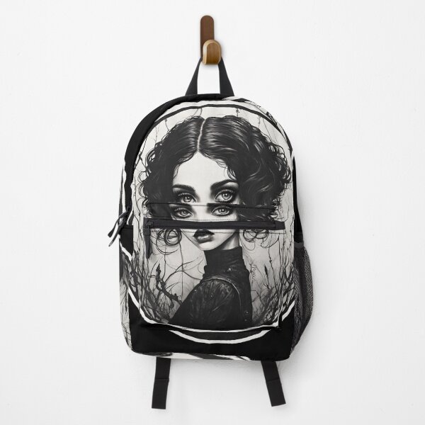 Item preview, Strange goth girl portrait designed and sold by matildelestrang.