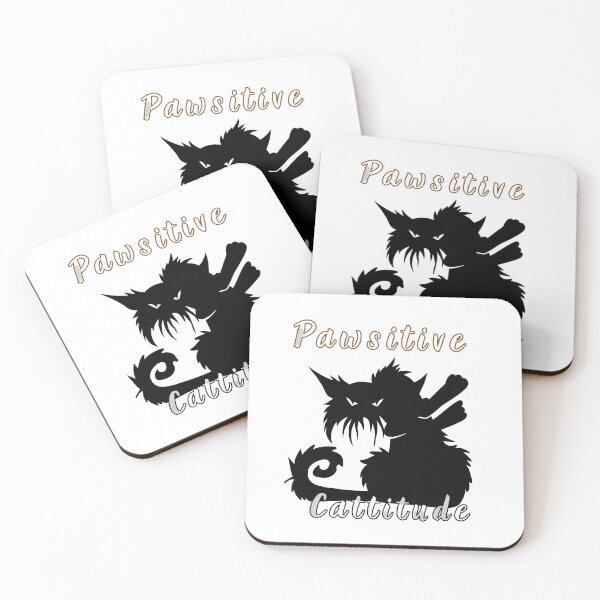 Item preview, Pawsitive cattitude designed and sold by MilkyForest.